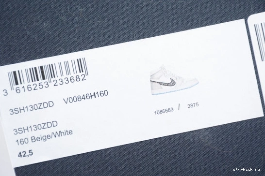 X ) BOX JORDAN HIGH DIOR 1 CN8607-002 CN8607-002 AIR SHOE OG (DIOR 0330